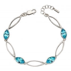 Twist vette bracelet with bohemian crystal