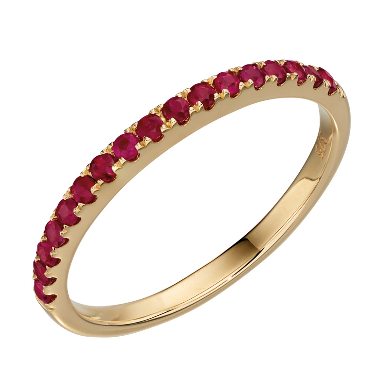 Yellow Gold Ruby Band Ring | Dent Jewellers